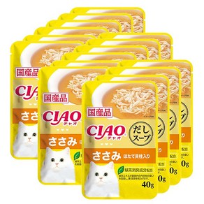 이나바 챠오 다시스프 파우치, 16개, 40g, 닭가슴살&가리비