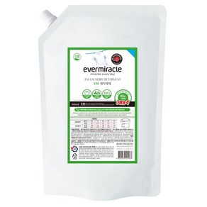 EM 살리미 발효섬유세탁세제 리필 800ml 액상세제, 1개