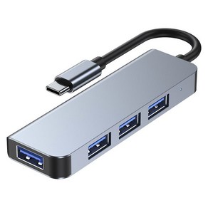 LEPOID 4인1 허브 라이트 타입C 투 USB3.0 + 5V