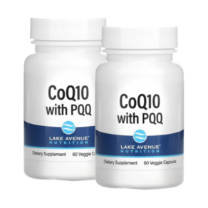 Lake Avenue 코큐텐 PQQ 60정 2팩 레이크 에비뉴 뉴트리션 Lake Avenue Nutrition CoQ10 with PQQ 100 mg