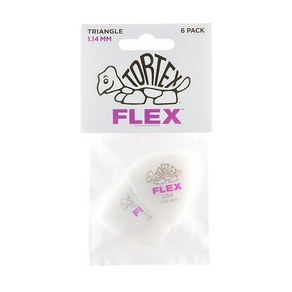 Dunlop - TORTEX® FLEX™ Tiangle Guita Pick - 1.14mm / 6개 PACK (456P) , *