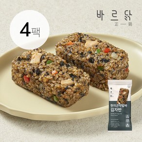 바르닭 현미곤약밥바 김자반, 100g, 4개