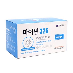 마이씬 인슐린 펜니들 32G 6mm, 1개, 100개입