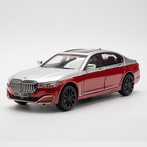 BMW 7시리즈 760li 럭셔리 세단 1대24 자동차 미니카 모형 다이캐스트 꿈꾸는다락방, 레드실버, 1개