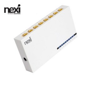 넥시 8포트 기가비트 스위치허브, NX-SG1008N, 1개