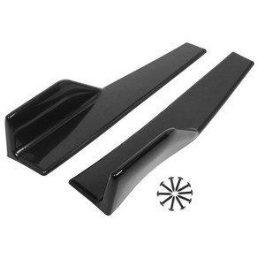 도어스텝 Autohaux 자동차 사이드 스커트 스플리터 키트 범용 로커 방지 윙 범퍼 35 cm 45 48cm 2