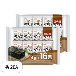 삼육김 광천김 16p 64g 2개