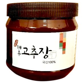 국내산 가마솥 대추 고추장 1kg 2kg, 대추고추장 1kg, 1개