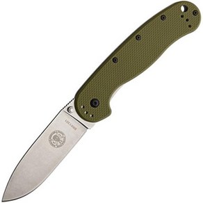 ESEE BRK 디자인 아비스파 프레임락 그린 D2 BRK1302OD, 1개