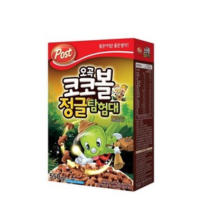 간편식사 포스트 코코볼 정글탐험대 550g 동서 시리얼 달콤한 맛 아이간식 토핑 우유 550g, 2개