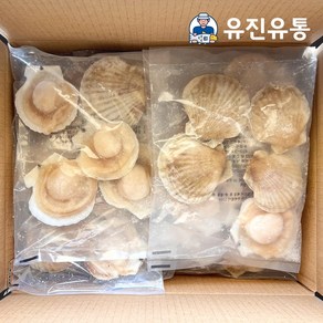 반가리비 1.8kg 하프가리비 조개구이 캠핑 제철 세척 냉동가리비 캠핑조개 가리비구이 해산물 도소매 식자재 납품, 1박스, 70/80 1.8kg