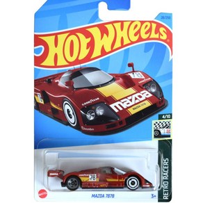 핫휠 24년 B 버전 Hot Wheels 미니 장난감 자동차 스포츠카 C4982, 63.No. 28 마즈다 787B, 1개