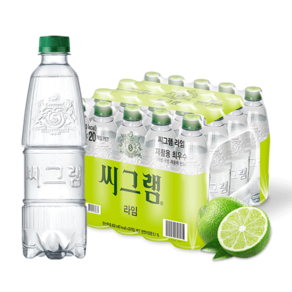 씨그램 라임 무라벨, 450ml, 20개