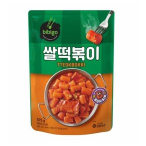 CJ 아이간식 떡볶이밀키트 매운맛 순한맛 비비고 쌀떡볶이 존맛탱 분식, 8개, 575g