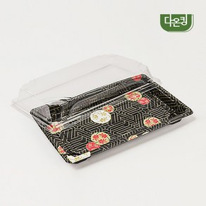 다온킹(소량) 사각 초밥용기 HP-07 체리 합세트, 50개, 1세트