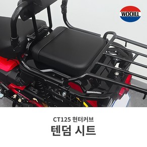 혼다 헌터커브 CT125 리어 텐덤 시트 안장 탈부착 가능 우일