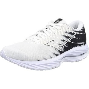 MIZUNO [미즈노] 런닝화 웨이브 라이더 26 조깅 마라톤 스포츠 트레이닝 경량 화이트 / 블랙 23.5 cm 2E