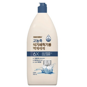 슈가버블 식기세척기 고농축 올인원 액체세제, 4개, 750ml