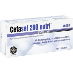 세파셀 Cefasel 200 뉴트리 셀레늄 셀렌 100정