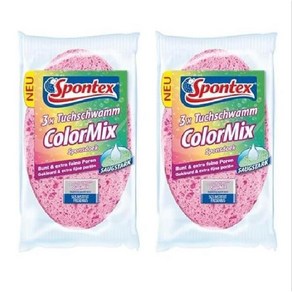Spontex 스폰텍스 ColorMix 천 스펀지 3개 세트 2개