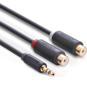 AUX3.5mm 스테레오 to RCA 2선 케이블 0.3m 유그린U-10547