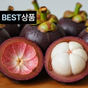 [항공직수입] 태국 백화점 프리미엄 망고스틴 생과 로얄과 고당도 보장, 1개, 1.5kg 로얄과