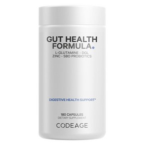 코드에이지 것 헬스 포뮬러 100억 CFU 프로바이오틱스 180캡슐 Codeage Gut Health Supplements 180capsule, 1개, 180정