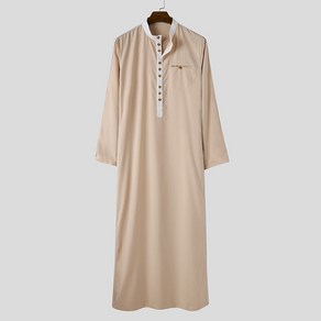 무슬림 의류 INCERUN Men Muslim Kaftan Stand Collar Patchwork Long Sleeve Caftan Islam [G00145649]