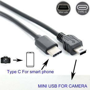 C타입-미니 usb OTG 케이블 캐논 A650 IXUS 100 105 110 120 130 200 카메라-폰 편집 비디오, 단일, 1개, 1개