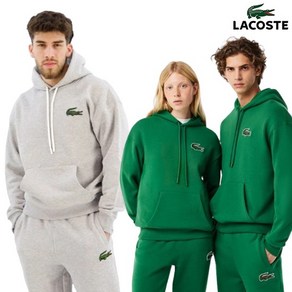 LACOSTE 루즈핏 빅크록 긴팔 후드티 티셔츠_SH6404