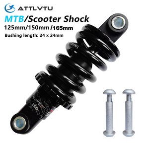 AttLvTu-자전거 리어 쇼크 업소버 스프링 MTB 125mm 150mm 165mm GS-121A 100 ~ 2000 파운드 서스펜션 댐퍼, 1개