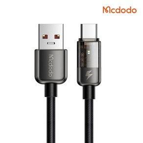 맥도도 아이스 프로 자동전류차단 USB A타입-C타입 고속충전 케이블, 1.8m, 1개