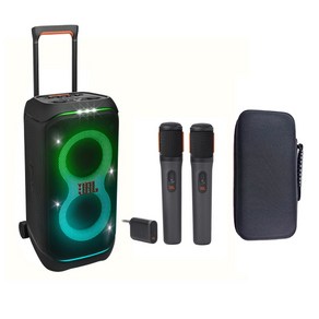 JBL PARTYBOX STAGE 320 블루투스 스피커 파티박스320 + JBL 충전식 2채널 마이크 PB WIRELESS MIC+마이크파우치 3종셋트