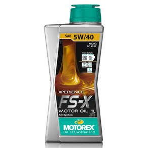 모토렉스 FS-X 5W40 / 0W40 엔진오일 1L 합성유 스포츠카 제네시스 포르쉐 AMG BMW 아우디 폭스바겐 아반떼N 코나N 벨로스터N, 5W40(가솔린/디젤겸용), 1개