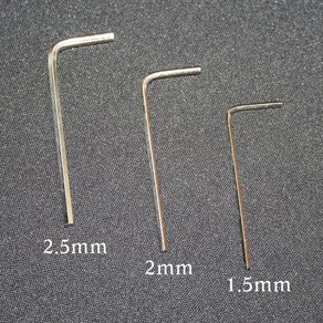 육각렌치/1.5mm/2mm/2.5mm/L자렌치/6각렌치/육각, 2.5mm, 1개