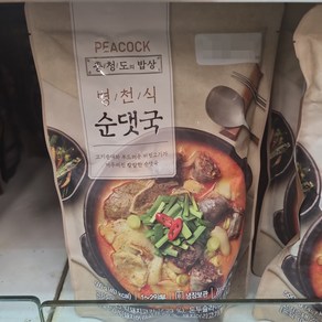 피코크 병천식 순대국 냉장 보관 수량 옵션, 3개, 500g