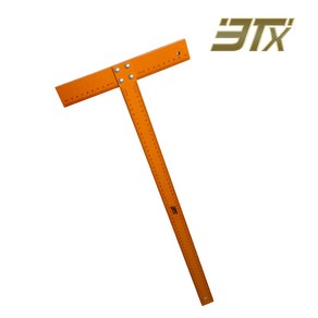 3Tx T자 알루미늄 티자 타일용 건축 설계 60cm 제도용 수공구 측정 목공용 주황색, 1개