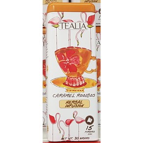 TEALIA 틸리아 카라멜 루이보스 허브차 30g (2g X 15티백) - 스리랑카, 1개, 15개입, 2g