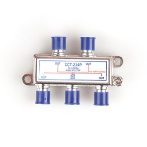 위성광대역 4분배기 방수형 (CCT-214P) 양방향 광대역 분배기(일반용), 1개