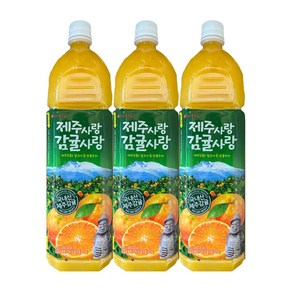 롯데칠성 제주사랑감귤사랑 1.5L, 9개