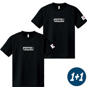 [1+1] 코리아 VER3 2장 기능성 대한민국 티셔츠 SEOUL KOREA 로카 코리아 반팔 쿨링