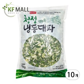 영지농산 냉동 대파 슬라이스, 10개, 1kg