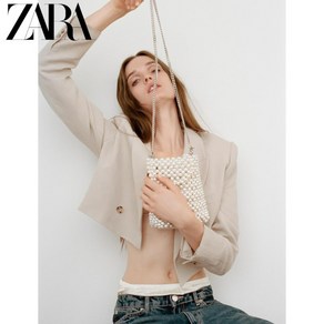 ZARA 자라 가방 비즈 진주 크로스 숄더 백