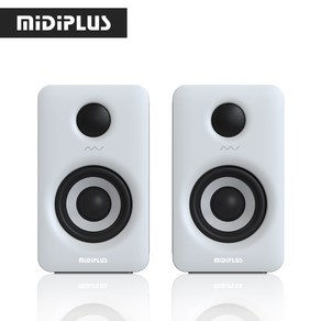 MiDiPLUS 미디플러스 MI3 II 화이트색상 3인치 25W 블루투스 모니터 스피커 2통 금액, 화이트