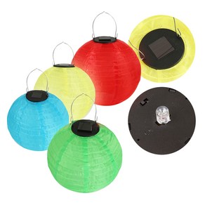 태양광충전 LED 연등 20cm 25cm풍등절등소원등불교용품, 초록