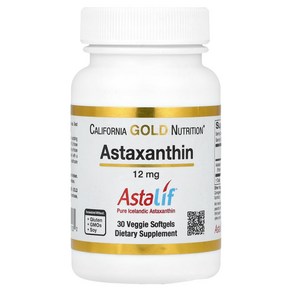 캘리포니아골드 아스타잔틴 아스타크산틴 12mg 30소프트젤 Astaxanthin, 30정, 1개