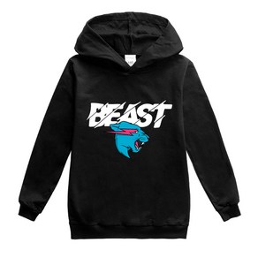 M. Beast 미스터 비스터 봄 가을 긴팔 후드 면티셔츠, 상세 페이지 참고