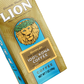 하와이 라이언 24k 골드 로스트 100% 코나 커피 (Hawaiian Lion 24k Gold Roast 100% Kona Coffee)