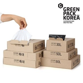 그린팩코리아 이지박스 쓰레기봉투 50리터 50매, 50L, 1개