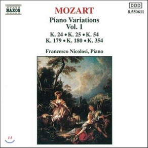 [CD] Fancesco Nicolosi 모차르트 : 피아노 변주곡 1집 (Mozat: Piano Vaiations K.24 K.25 K.54 K...